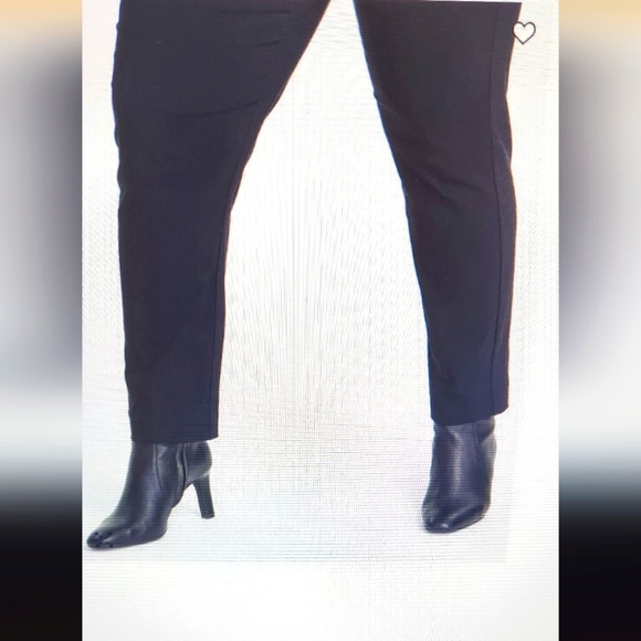 ALFANI stretch Plus Size Pullon ankle length black pants - Picture 6 of 8